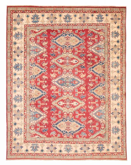 Afghan Finest Ghazni 8'11" x 11'1" Hand-knotted Wool Rug 