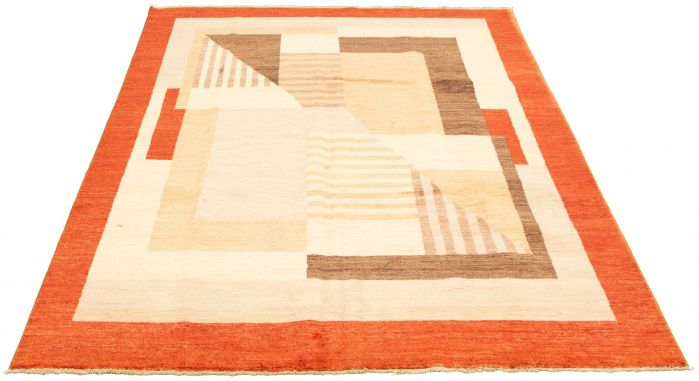 Pakistani Peshawar Ziegler 7'10" x 10'6" Hand-knotted Wool Rug 