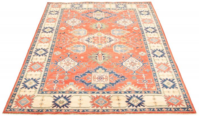 Afghan Finest Ghazni 6'6" x 9'8" Hand-knotted Wool Rug 