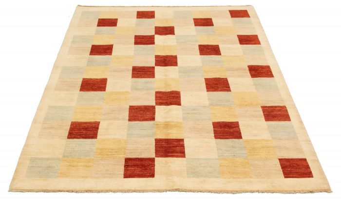 Pakistani Peshawar Ziegler 6'7" x 9'7" Hand-knotted Wool Rug 
