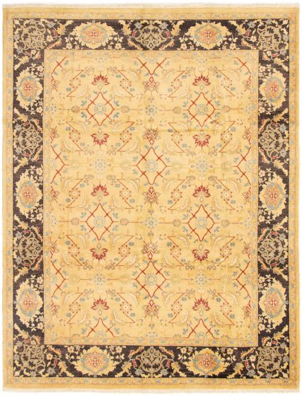 Pakistani Peshawar Oushak 8'4" x 10'9" Hand-knotted Wool Rug 