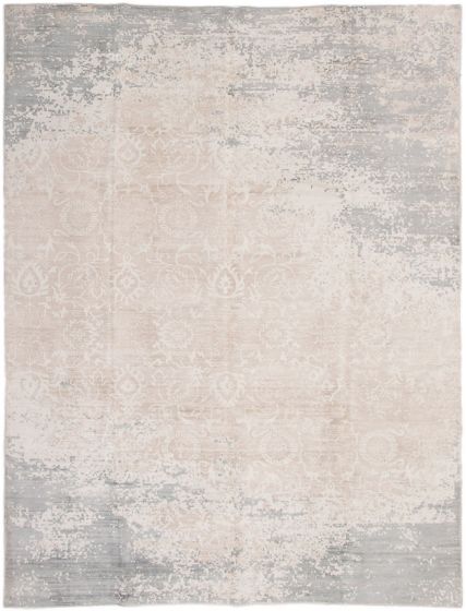 Indian Galleria 8'10" x 11'10" Hand-knotted Viscose Rug 