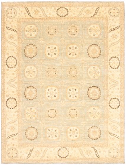 Pakistani Peshawar Oushak 9'1" x 12'2" Hand-knotted Wool Rug 