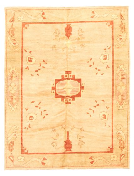 Pakistani Finest Peshawar Ziegler 5'11" x 7'10" Hand-knotted Wool Rug 