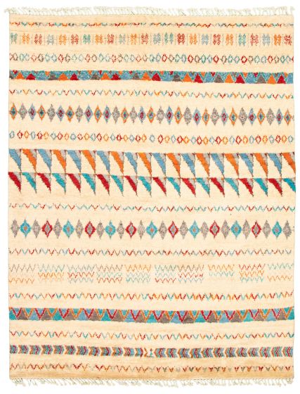 Pakistani Pak Finest Marrakesh 8'1" x 10'2" Hand-knotted Wool Rug 