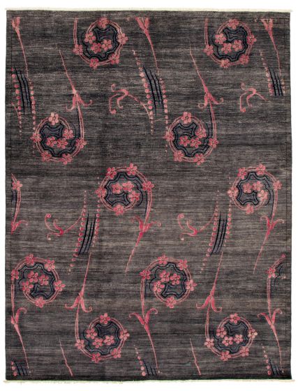 Pakistani Lahore Finest Collection 8'1" x 10'5" Hand-knotted Wool Rug 
