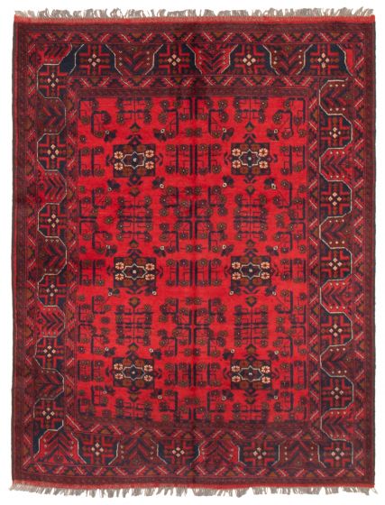Afghan Finest Khal Mohammadi 5'0" x 6'5" Hand-knotted Wool Rug 
