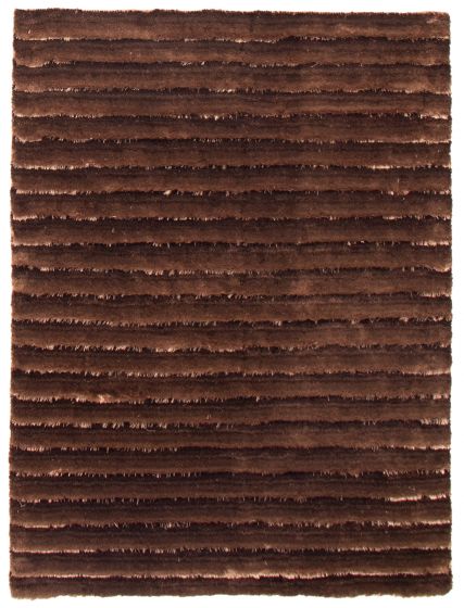Indian Casablanca 5'6" x 7'6" Hand Tufted Polyester Shag 