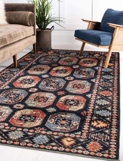 Afghan Uzbek Ghazni 3'10" x 5'10" Hand-knotted Wool Rug 