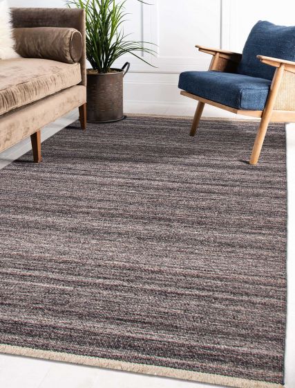 Turkish Boho 5'1" x 8'2" Flat-Weave Wool Kilim 