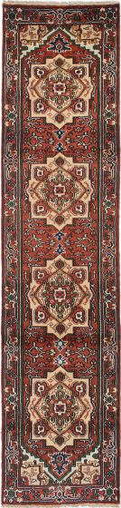 Indian Serapi Heritage 2'6" x 10'8" Hand-knotted Wool Rug 
