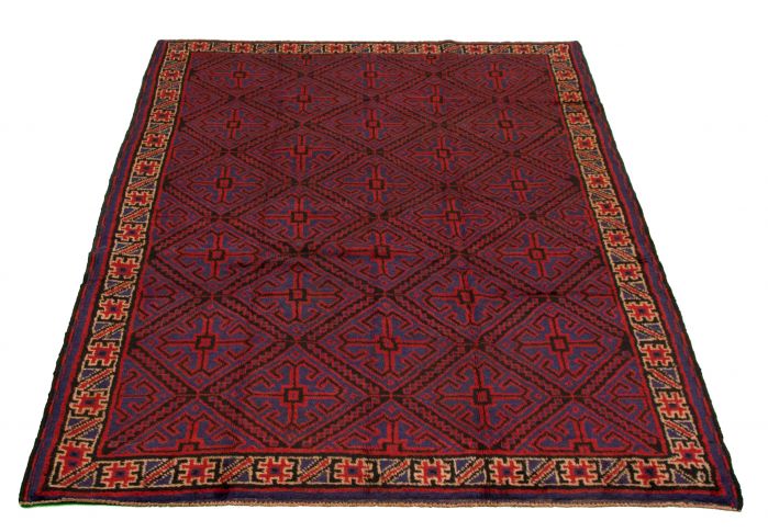 Afghan Akhjah 5'6" x 8'4" Hand-knotted Wool Rug 