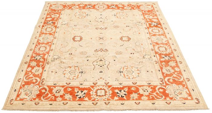 Afghan Chobi Finest 8'1" x 9'10" Hand-knotted Wool Rug 