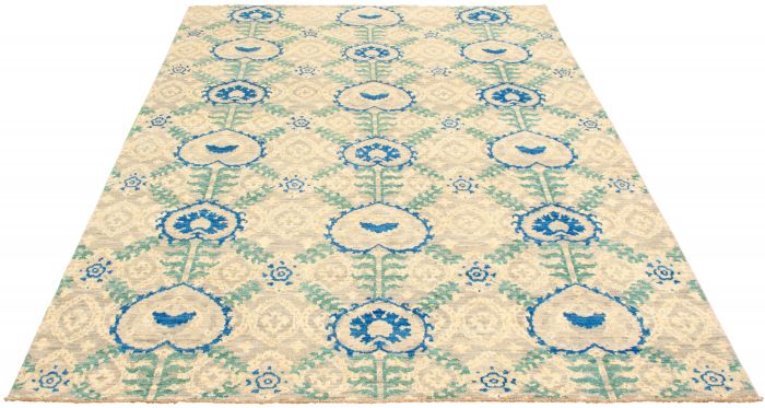 Pakistani Peshawar Ziegler 9'0" x 11'11" Hand-knotted Wool Rug 