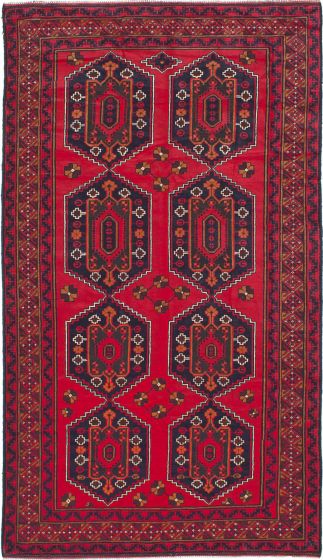 Afghan Rizbaft 6'3" x 10'11" Hand-knotted Wool Rug 