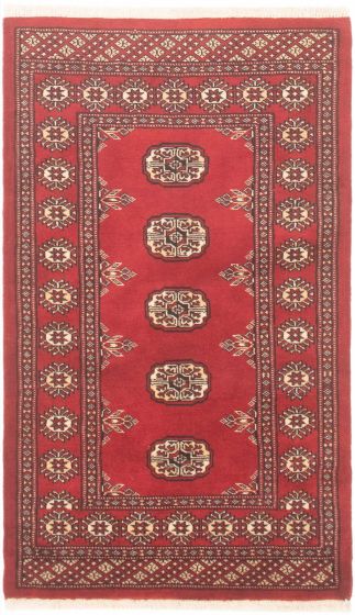 Tapis peshawar bokhara 2'7" x 4'6" en laine