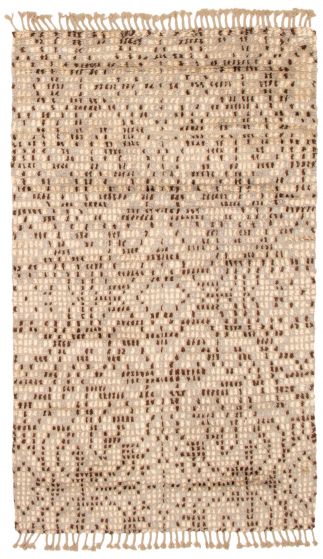 Indian Tangier 5'0" x 8'6" Hand-knotted Wool Rug 