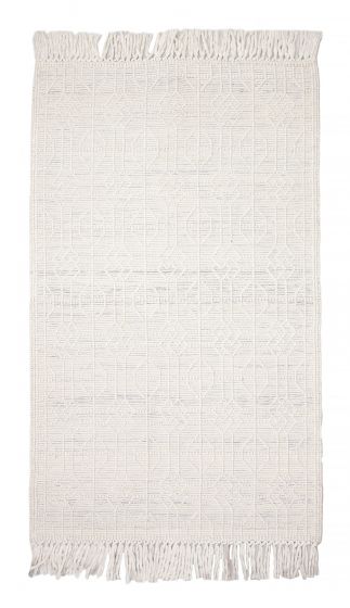Indian Sienna 5'1" x 8'5" Braided Weave Wool Rug 
