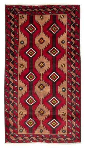 Afghan Royal Baluch 3'1" x 5'7" Hand-knotted Wool Rug 