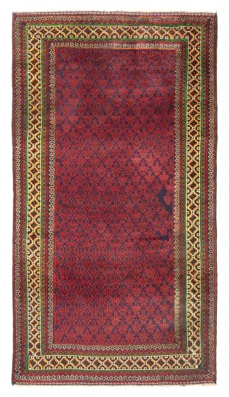 Afghan Teimani 3'9" x 6'11" Hand-knotted Wool Rug 