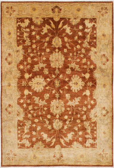 Afghan Chobi Finest 6'6" x 9'8" Hand-knotted Wool Rug 