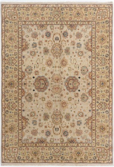 Indian Chobi Twisted 6'2" x 9'0" Hand-knotted Wool Rug 