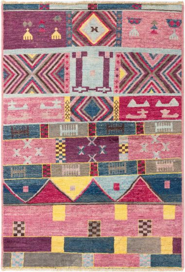Indian Shalimar 5'11" x 8'8" Hand-knotted Wool Rug 