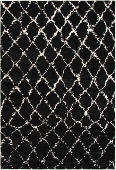Indian Arlequin 6'2" x 9'0" Hand-knotted Wool Rug 