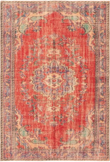 Turkish Anadol Vintage 5'10" x 9'6" Hand-knotted Wool Rug 