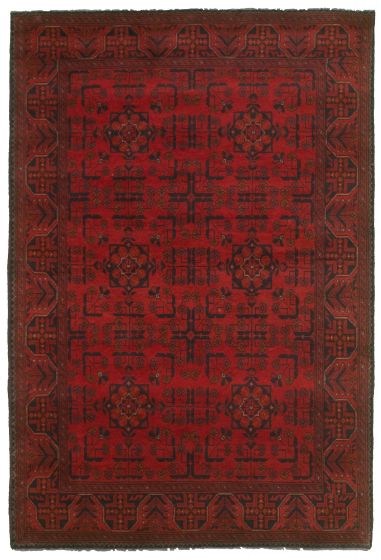 Afghan Finest Khal Mohammadi 4'2" x 6'2" Hand-knotted Wool Rug 