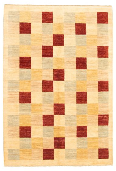 Pakistani Peshawar Ziegler 6'7" x 9'7" Hand-knotted Wool Rug 