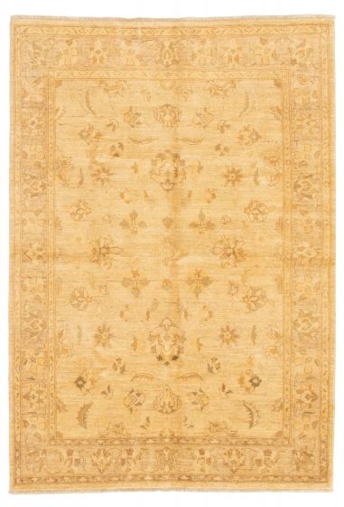 Pakistani Peshawar Oushak 5'4" x 7'9" Hand-knotted Wool Rug 