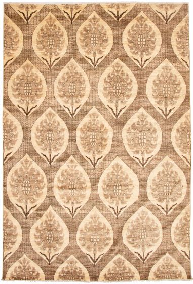 Pakistani Lahore Finest Collection 8'4" x 12'4" Hand-knotted Wool Rug 
