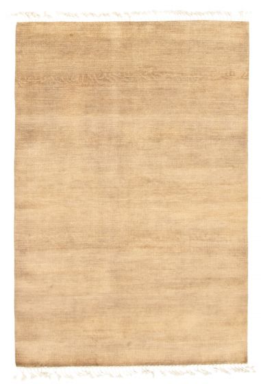 Pakistani Pak Finest Gabbeh 4'1" x 6'3" Hand-knotted Wool Rug 