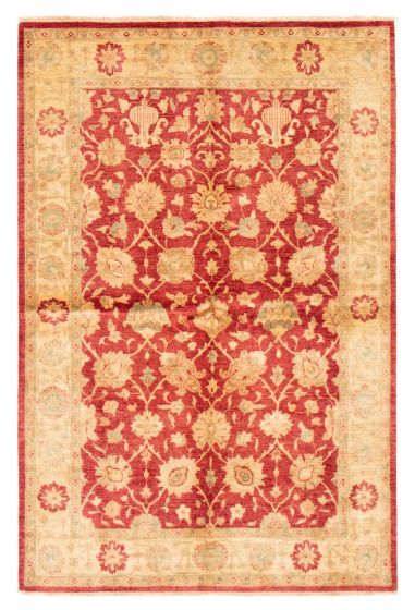 Afghan Chobi Finest 6'2" x 9'4" Hand-knotted Wool Rug 