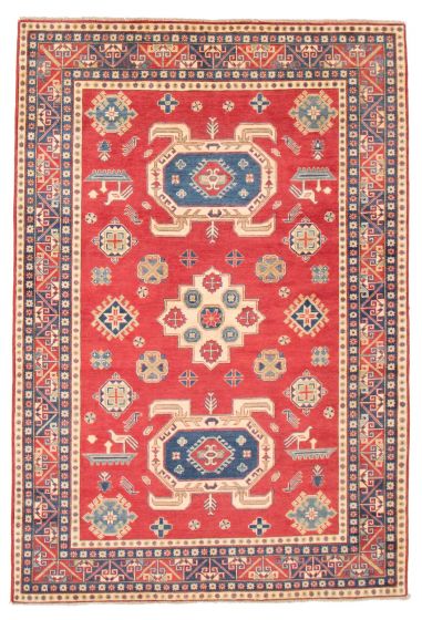 Afghan Finest Ghazni 6'7" x 9'7" Hand-knotted Wool Rug 