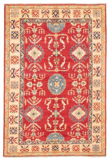 Afghan Finest Ghazni 6'0" x 8'10" Hand-knotted Wool Rug 