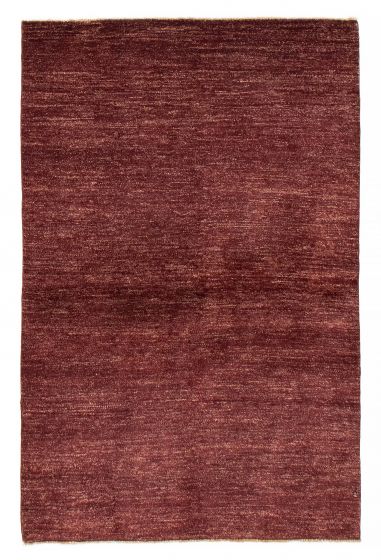 Pakistani Pak Finest Gabbeh 4'0" x 6'2" Hand-knotted Wool Rug 