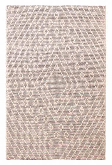 Indian Sienna 6'1" x 9'4" Braid weave Wool Rug 