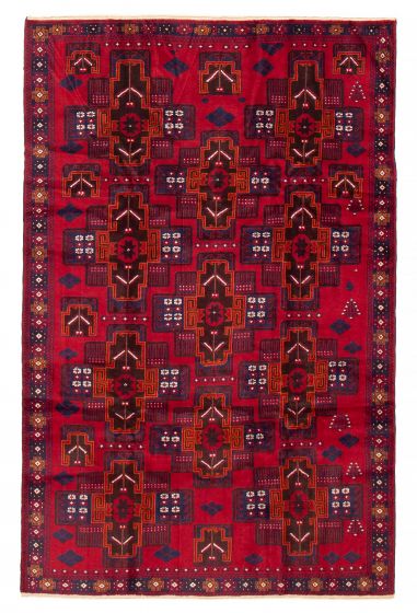 Afghan Teimani 6'1" x 9'1" Hand-knotted Wool Rug 