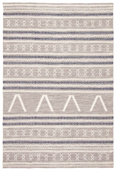 Indian Marrakech 5'1" x 7'5" Flat-Weave Wool Kilim 