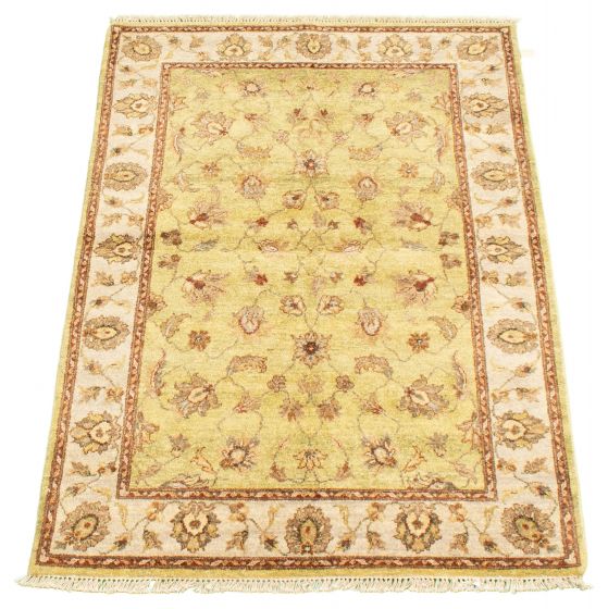 Afghan Chobi Finest 4'1" x 6'2" Hand-knotted Wool Rug 
