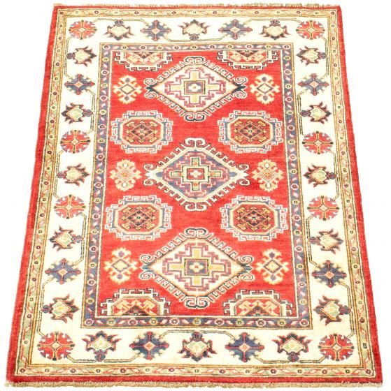 Afghan Finest Ghazni 3'4" x 4'11" Hand-knotted Wool Rug 