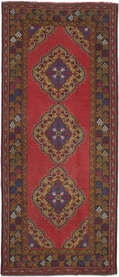 Persian Style 4'8" x 11'4" Hand-knotted Wool Rug 