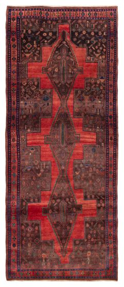 Persian Style 4'5" x 10'9" Hand-knotted Wool Rug 