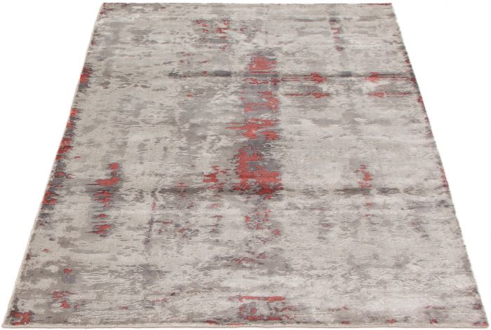 Indian Galleria 5'4" x 7'8" Hand Loomed Viscose Rug 