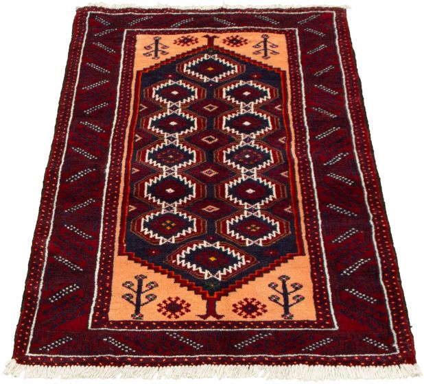 Afghan Akhjah 3'1" x 6'3" Hand-knotted Wool Rug 