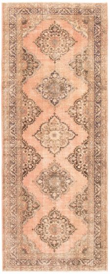 Turkish Anadol Vintage 4'11" x 12'5" Hand-knotted Wool Rug 