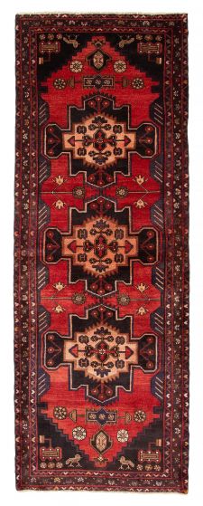 Persian Style 3'5" x 9'9" Hand-knotted Wool Runner Rug 