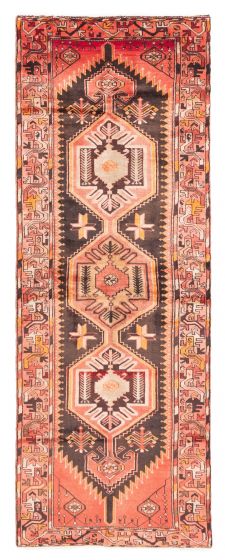 Persian Style 3'3" x 9'1" Hand-knotted Wool Runner Rug 